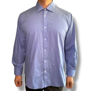 Beverly Hills Polo Club Blue Dress Shirt Classic Style